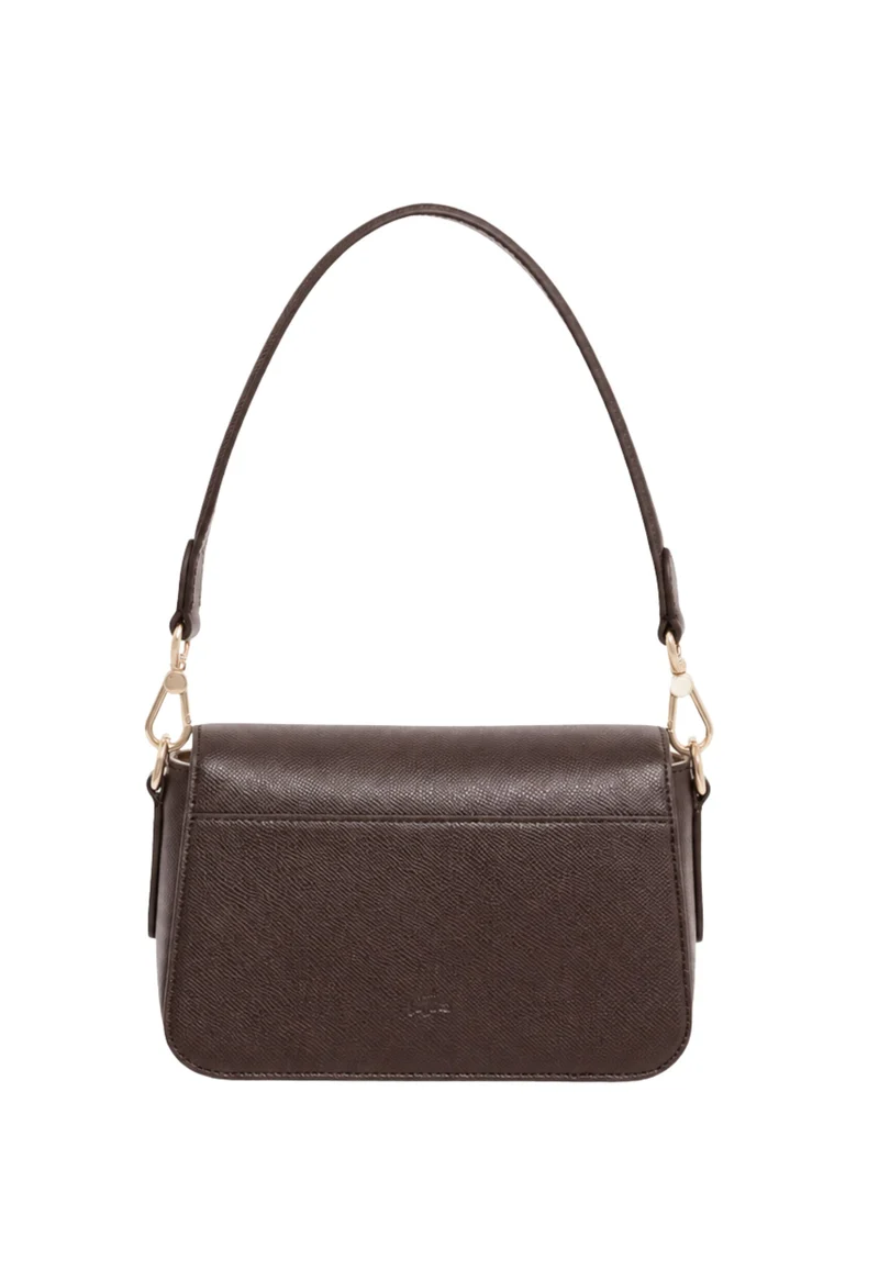Lacoste Sac à bandoulière Champs-Élysées Cuir Marron Foncé