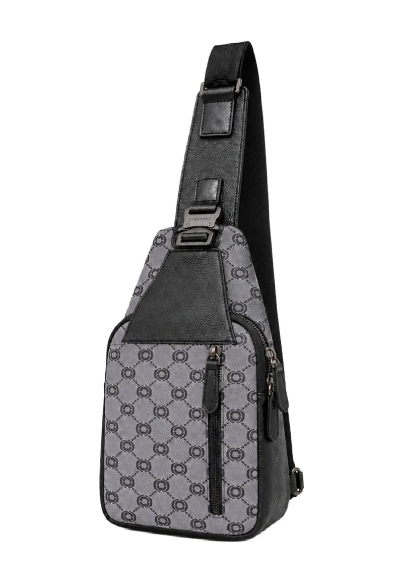 Chabrand Sac Body Icone Toile Gris