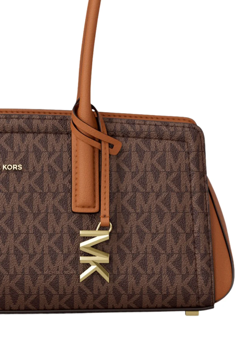 Michael Kors Sac bandoulière Laila Signature Small East West Marron