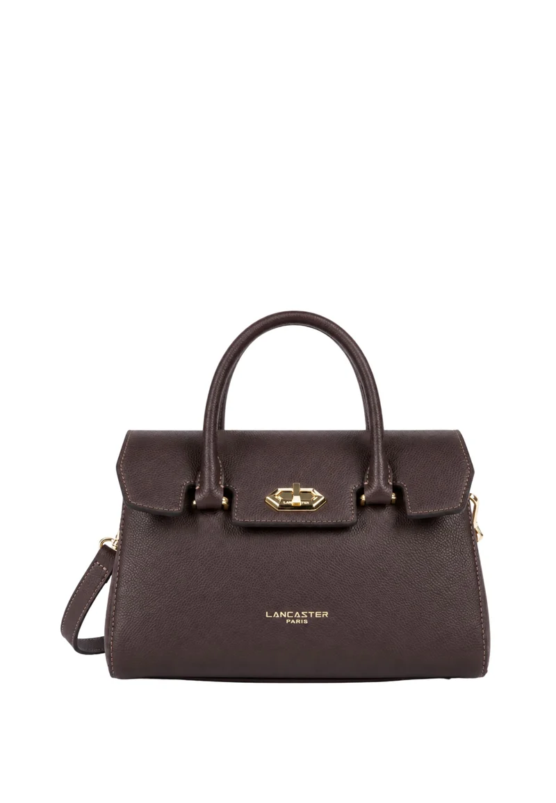 Lancaster Sac à main A rabat avec fermoir S Milano Cosmos Marron Foncé