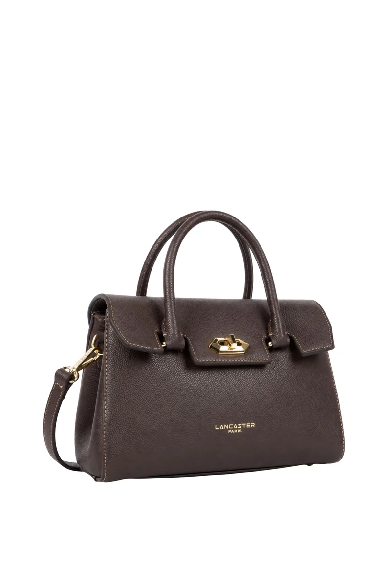 Lancaster Sac à main A rabat avec fermoir S Milano Cosmos Marron Foncé