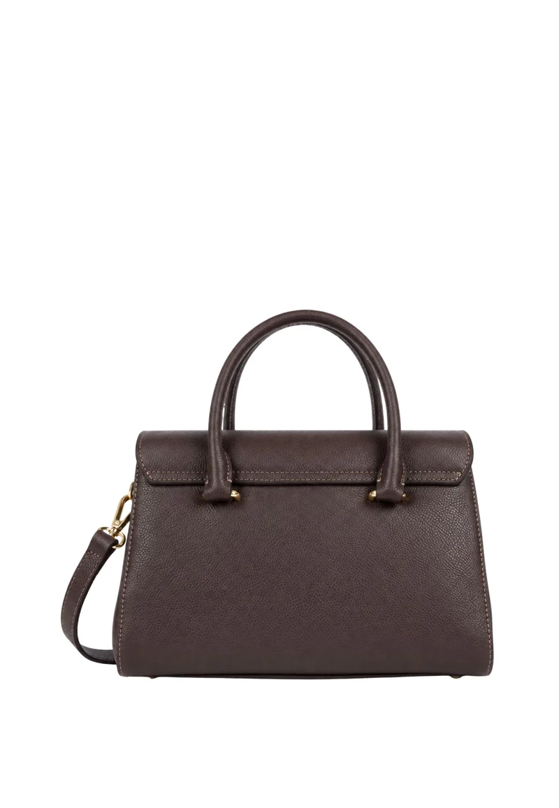 Lancaster Sac à main A rabat avec fermoir S Milano Cosmos Marron Foncé
