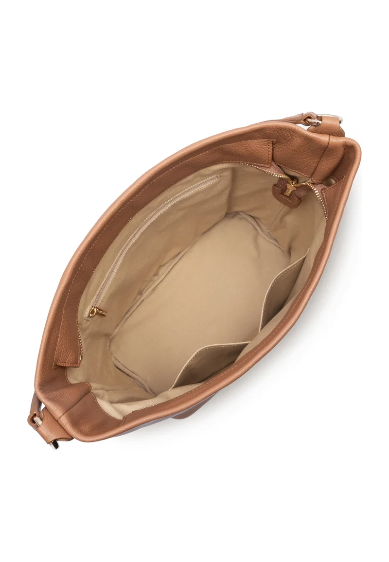 Lancaster Sac seau Zippé L Dune Camel