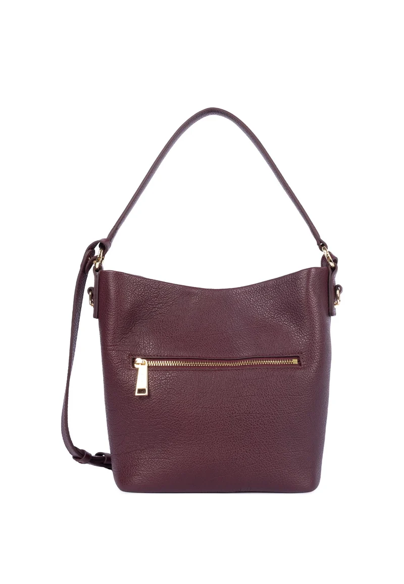 Lancaster Sac seau Zippé M Dune Bordeaux foncé