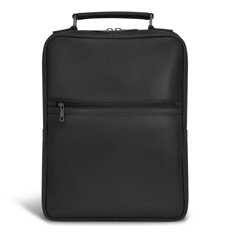 Onyx Leather Compact Backpack