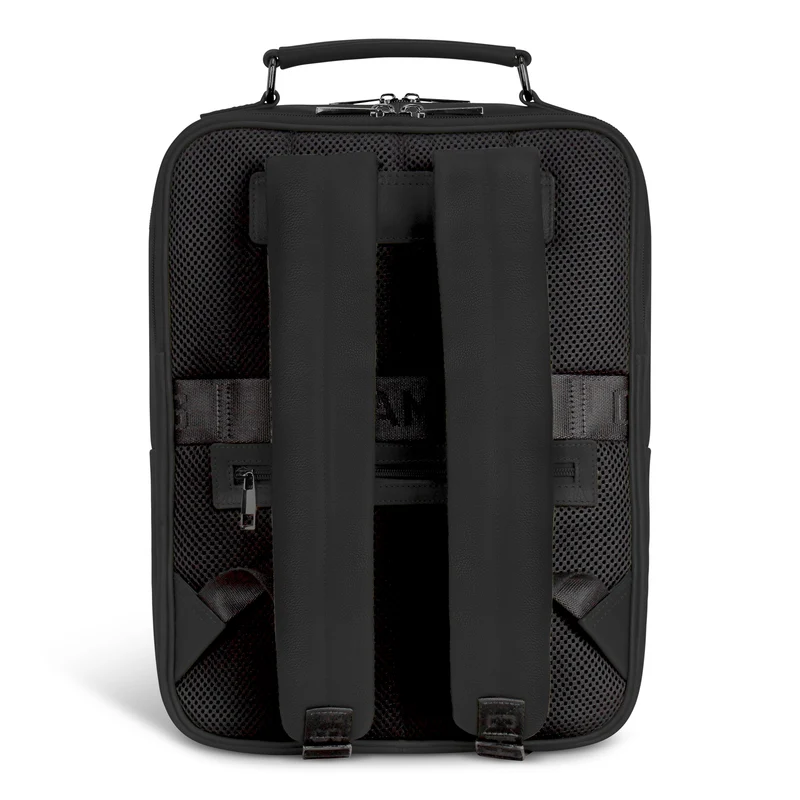 Onyx Leather Compact Backpack