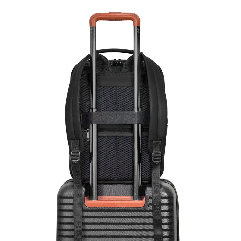 Onyx Leather Compact Backpack