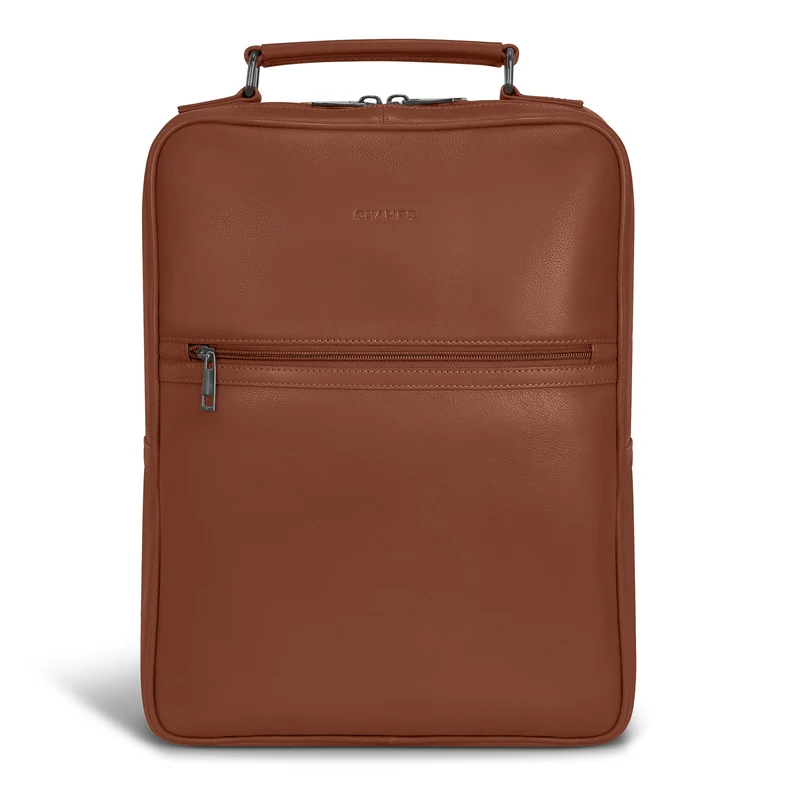 Onyx Leather Compact Backpack