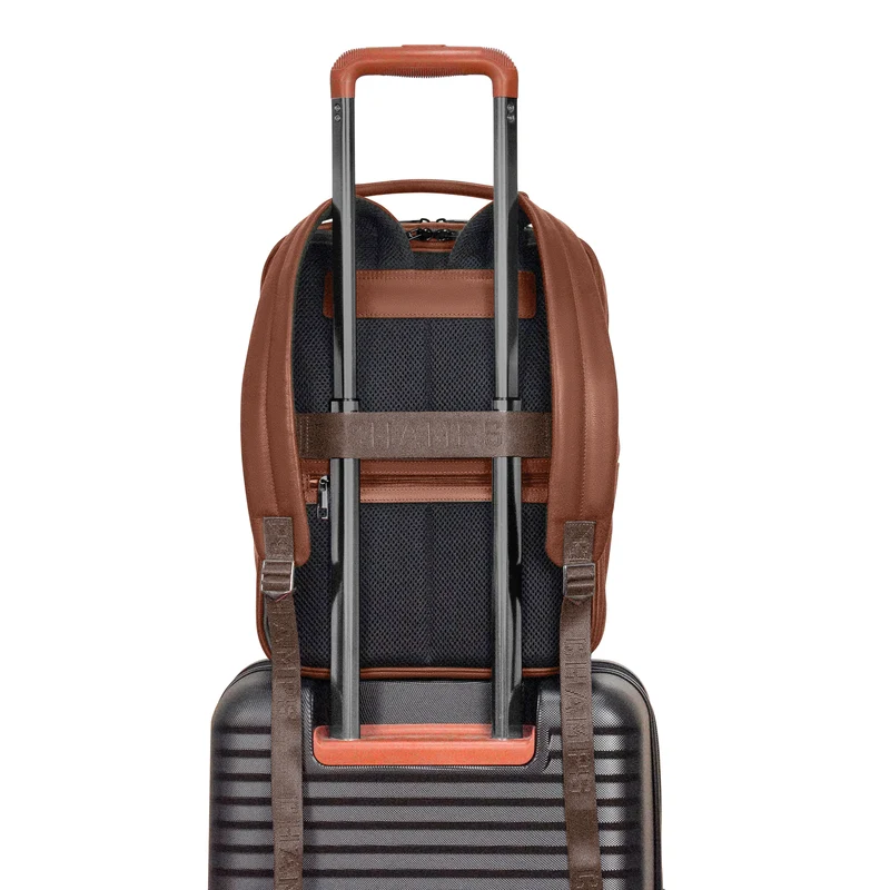 Onyx Leather Compact Backpack
