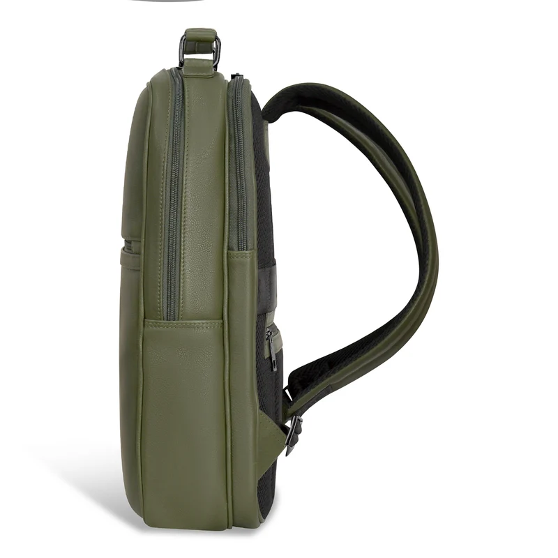 Onyx Leather Compact Backpack