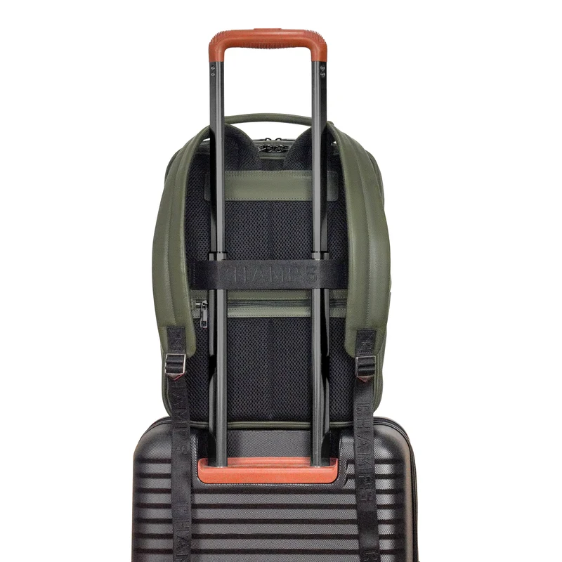 Onyx Leather Compact Backpack