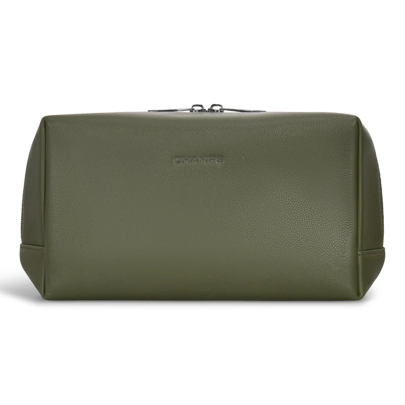 Onyx / Leather Toiletry Bag