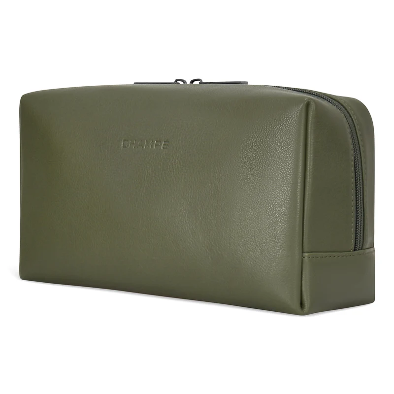 Onyx / Leather Toiletry Bag