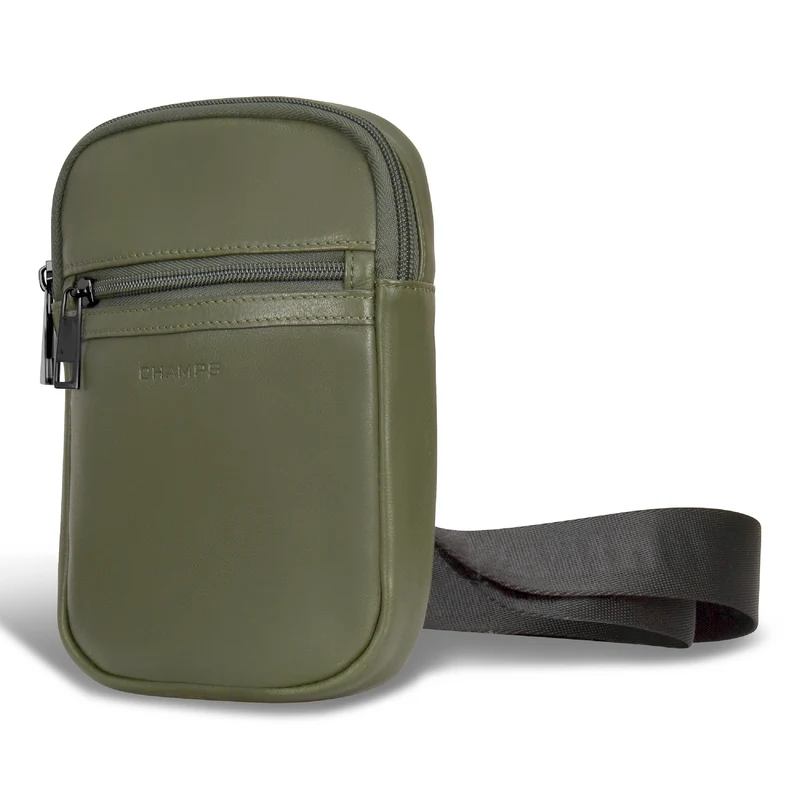 Onyx / Leather Holster Crossbody Bag