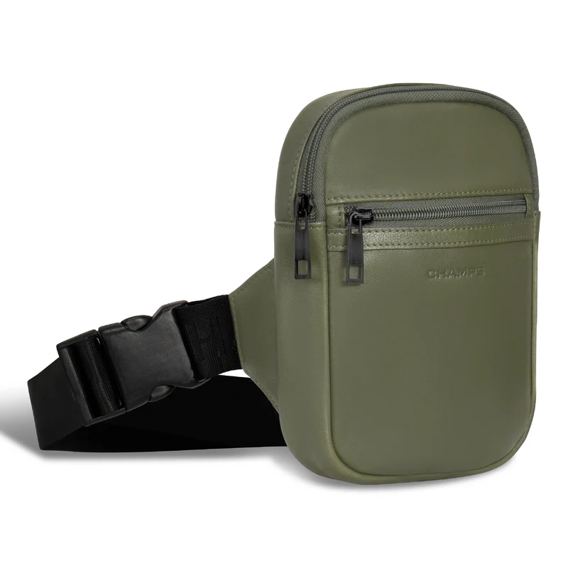 Onyx / Leather Holster Crossbody Bag