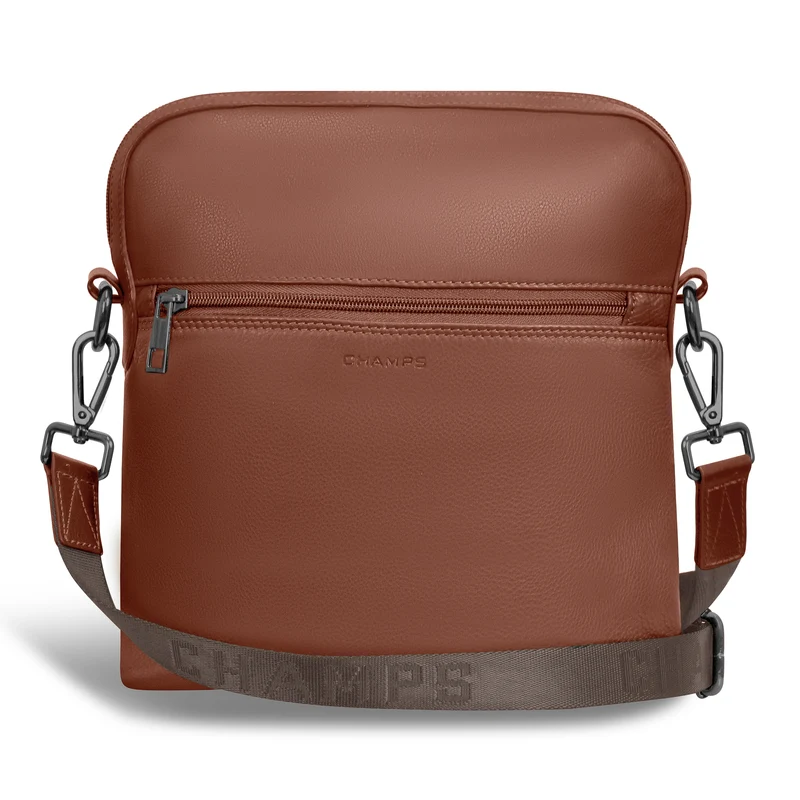 Onyx / Leather Cross-Body Bag