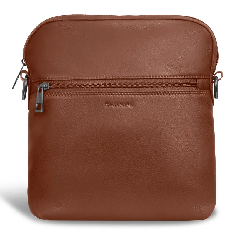 Onyx / Leather Cross-Body Bag