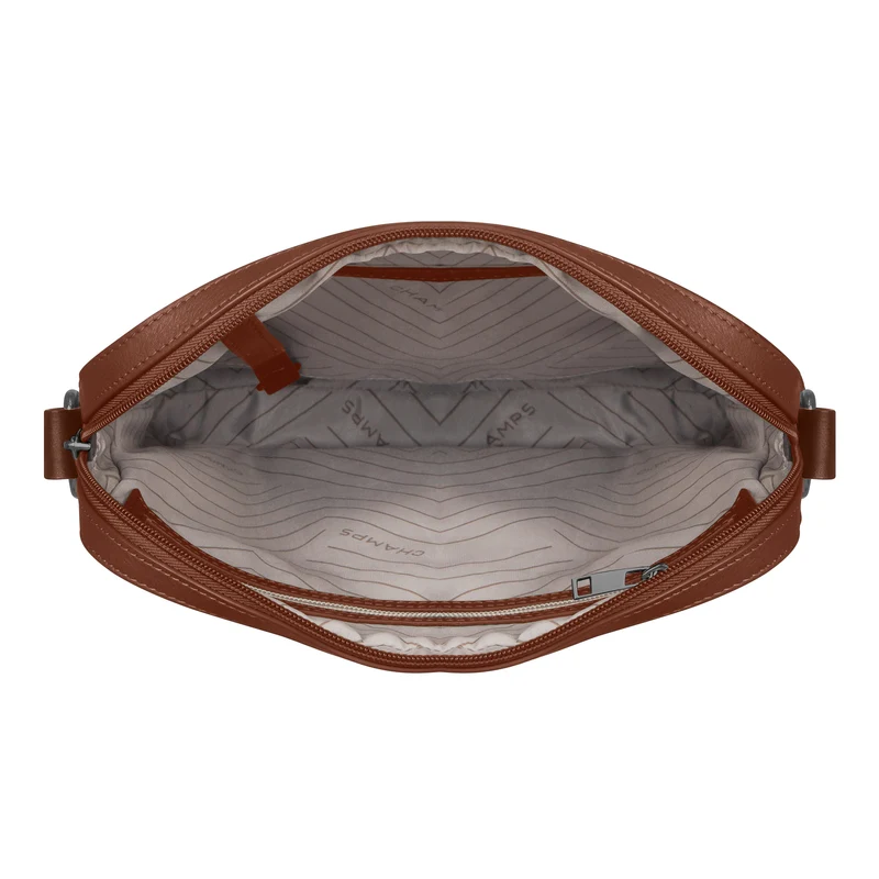 Onyx / Leather Cross-Body Bag