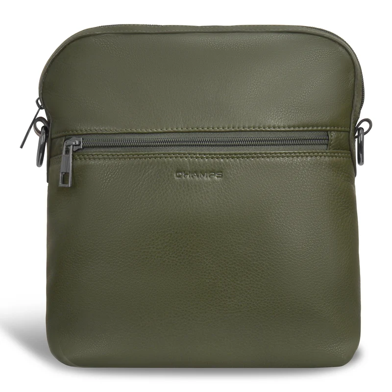 Onyx / Leather Cross-Body Bag