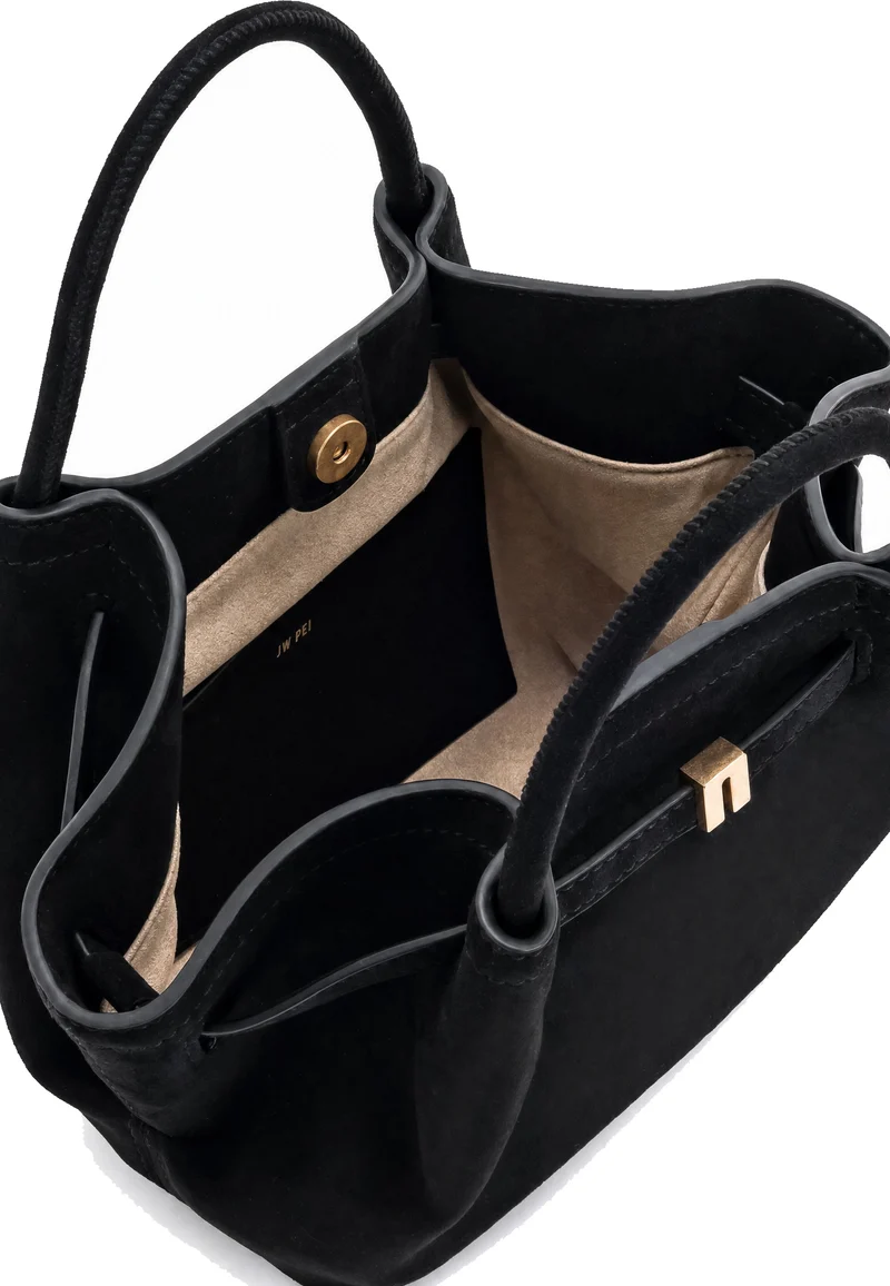 JW PEI Cabas Hana Mini Faux Suede Black