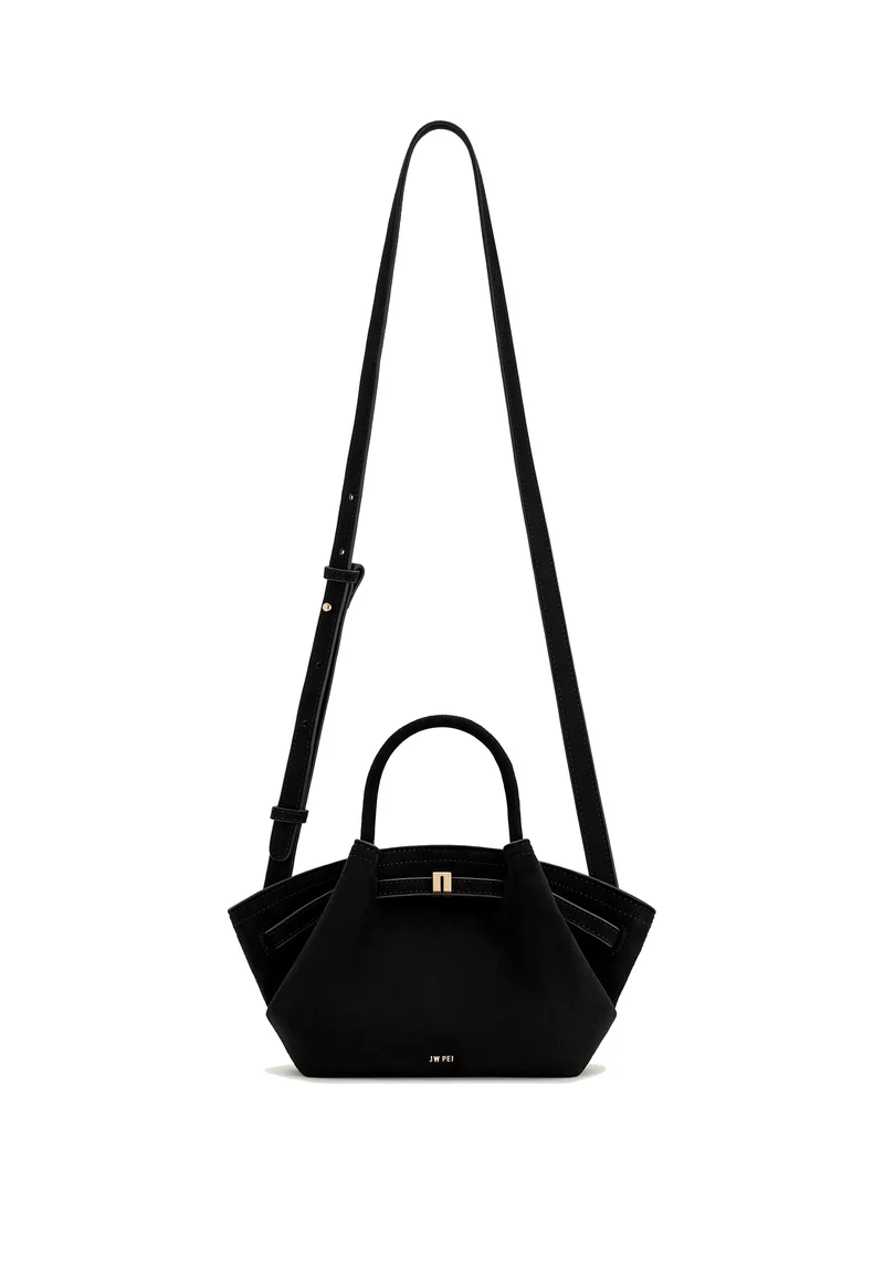 JW PEI Cabas Hana Mini Faux Suede Black