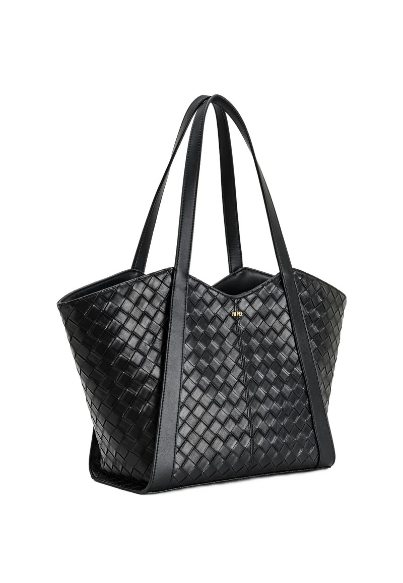 JW PEI Cabas Kiana Large Tressé Black