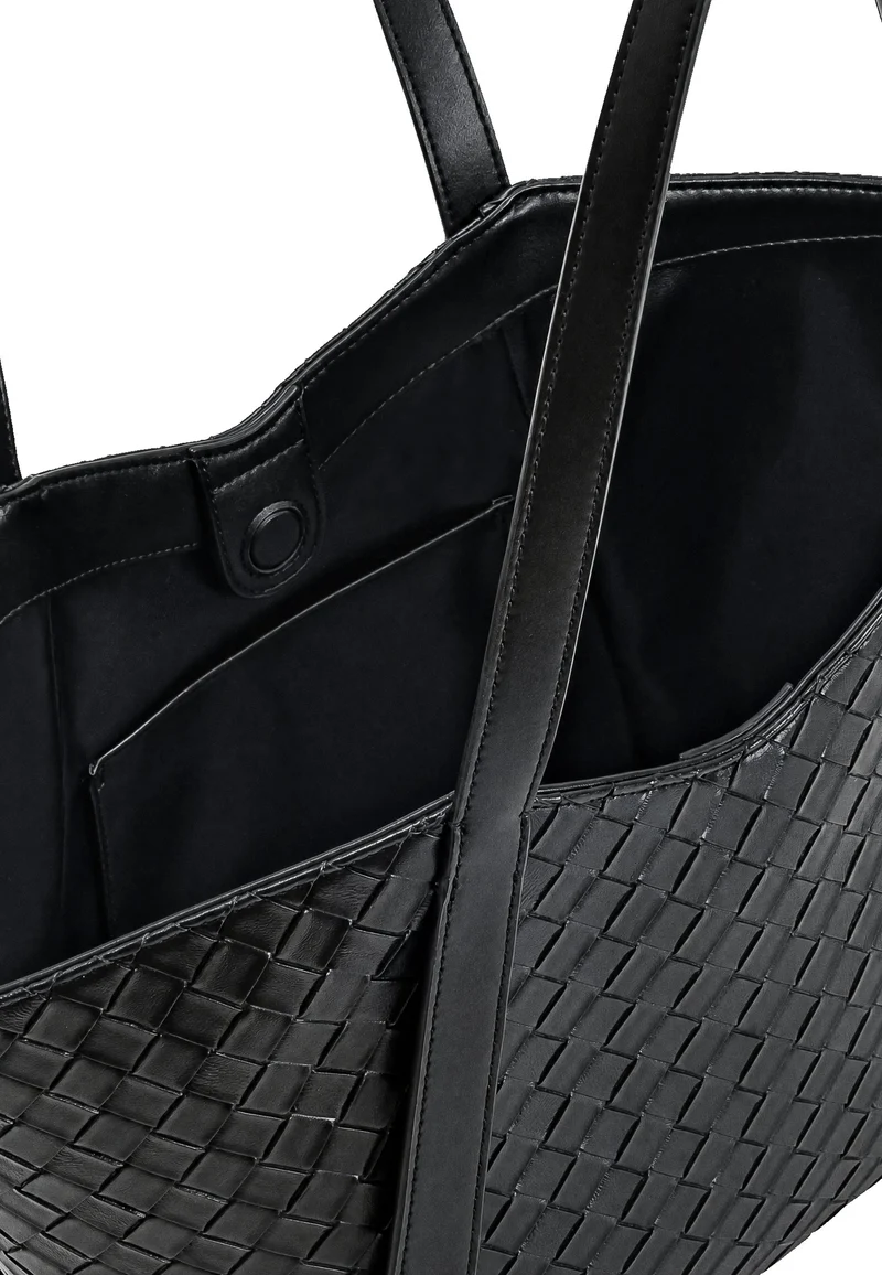 JW PEI Cabas Kiana Large Tressé Black