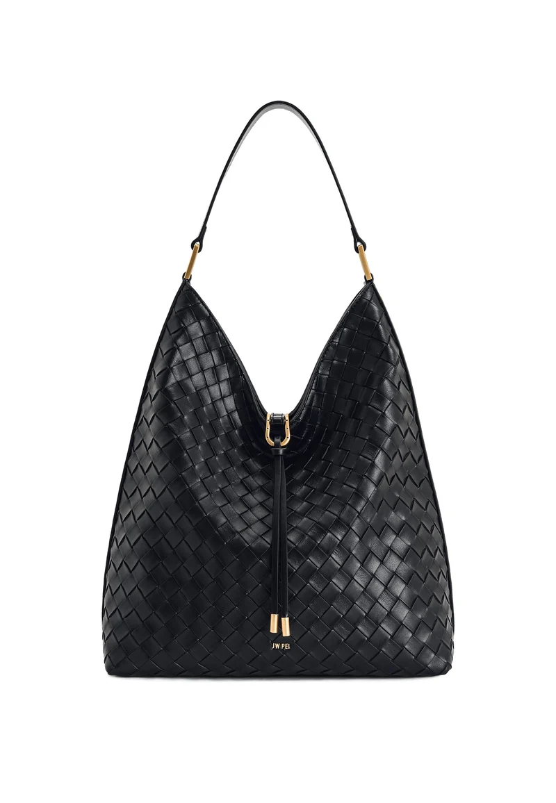 JW PEI Sac Bandoulière Aria Tressé Black