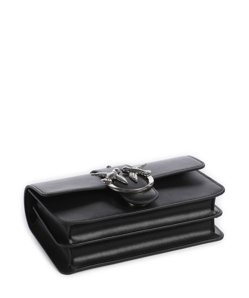 Pinko Love One Mini Sac bandoulière nero/old silver