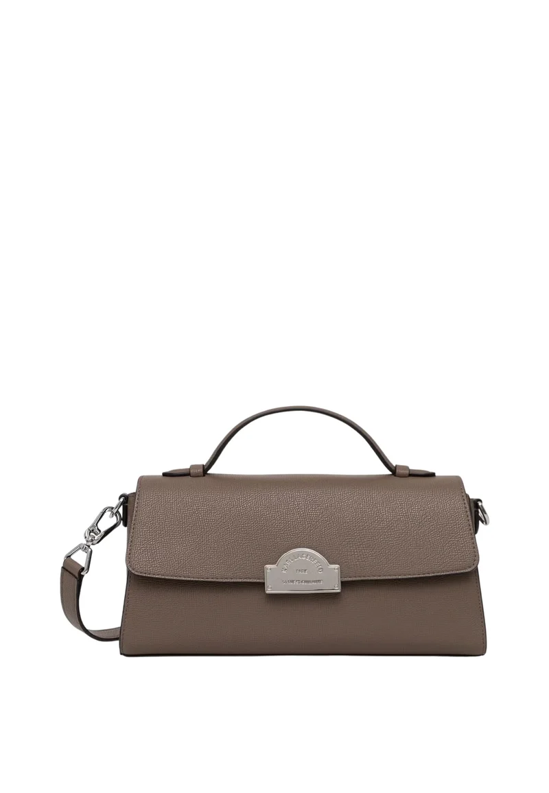 Karl Lagerfeld Sac Bandoulière Métal Taupe