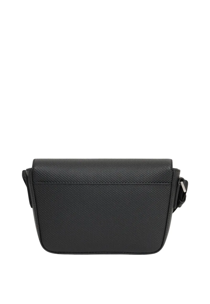 Lacoste Sacoche Mini Chantaco Cuir Noir