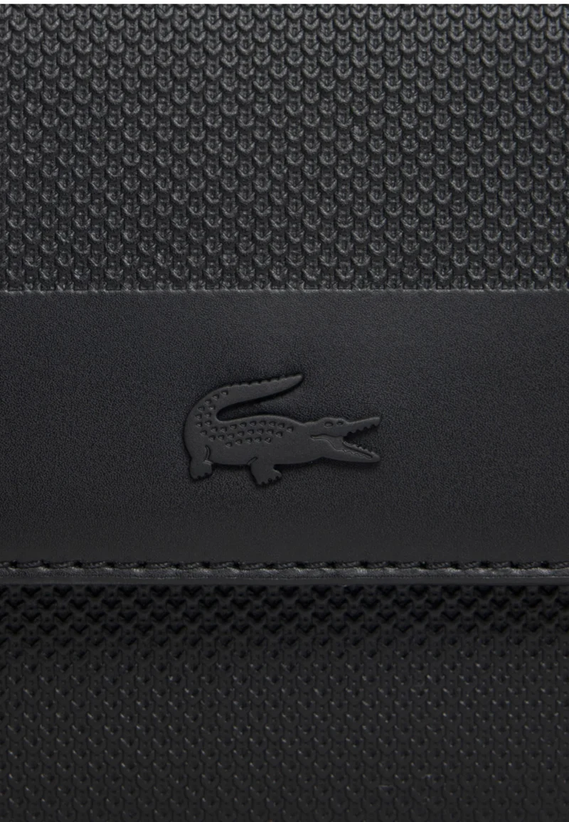 Lacoste Sacoche Mini Chantaco Cuir Noir