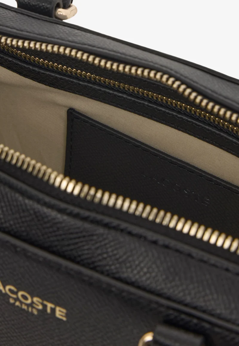 Lacoste Sac épaule Champs-Élysées Cuir Noir
