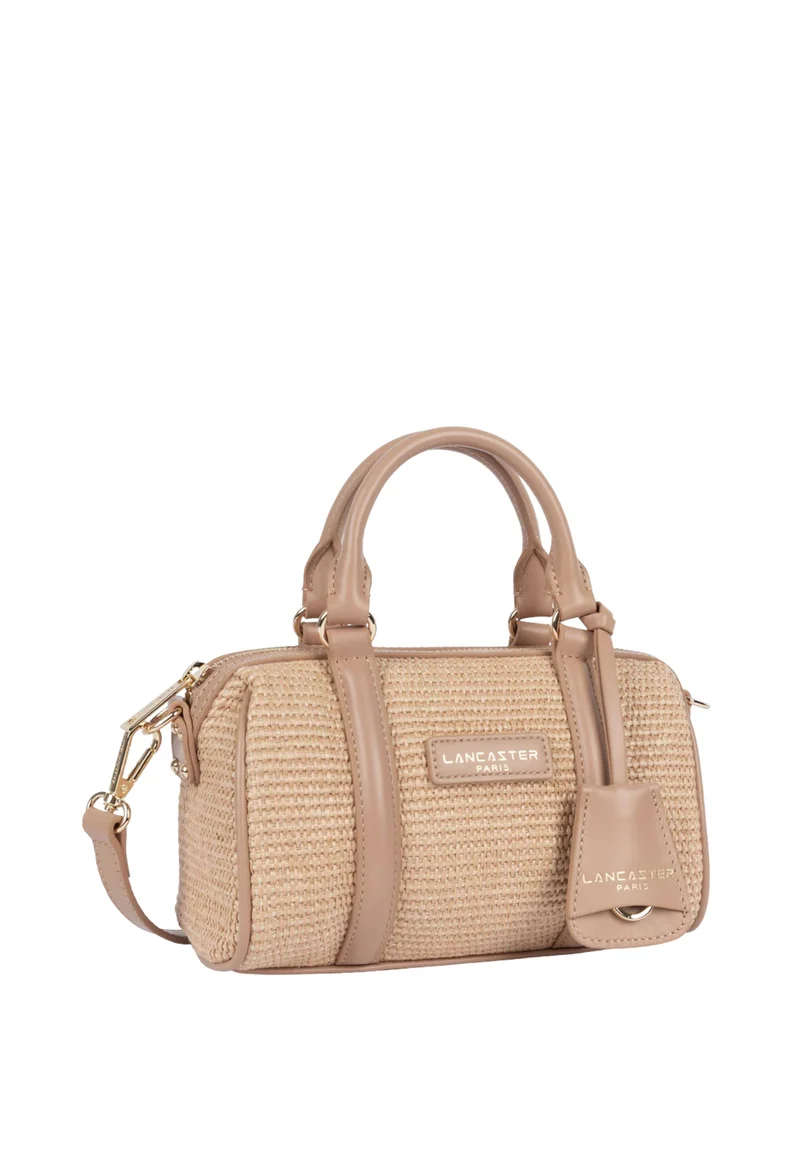Lancaster Sac Polochon Mini Osier Cuir Naturel
