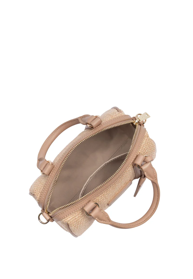 Lancaster Sac Polochon Mini Osier Cuir Naturel