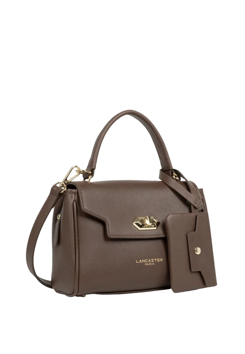 Lancaster Sac Rabat Mademoiselle Grace Cuir Marron