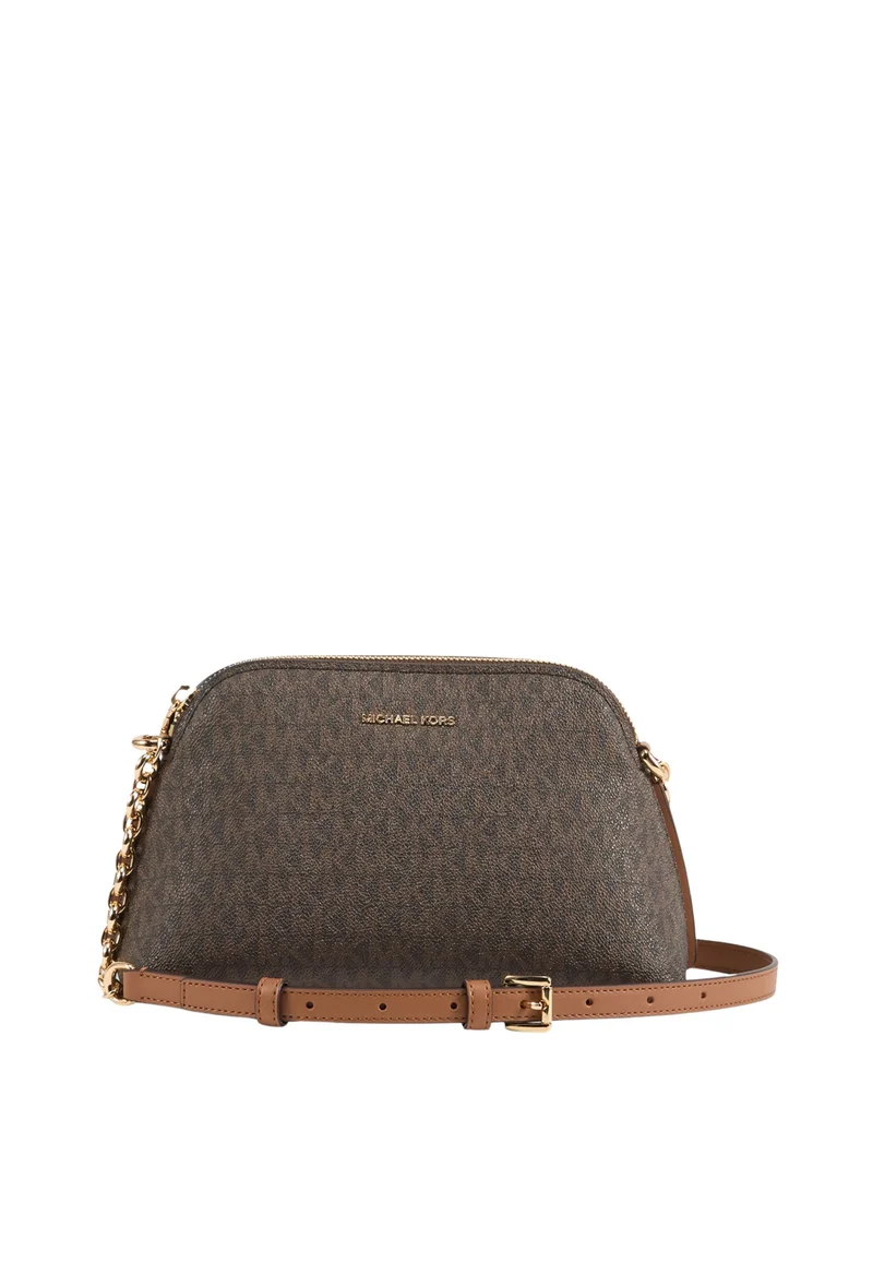 Michael Kors Sac Bandoulière Freddie Petit Dôme Marron