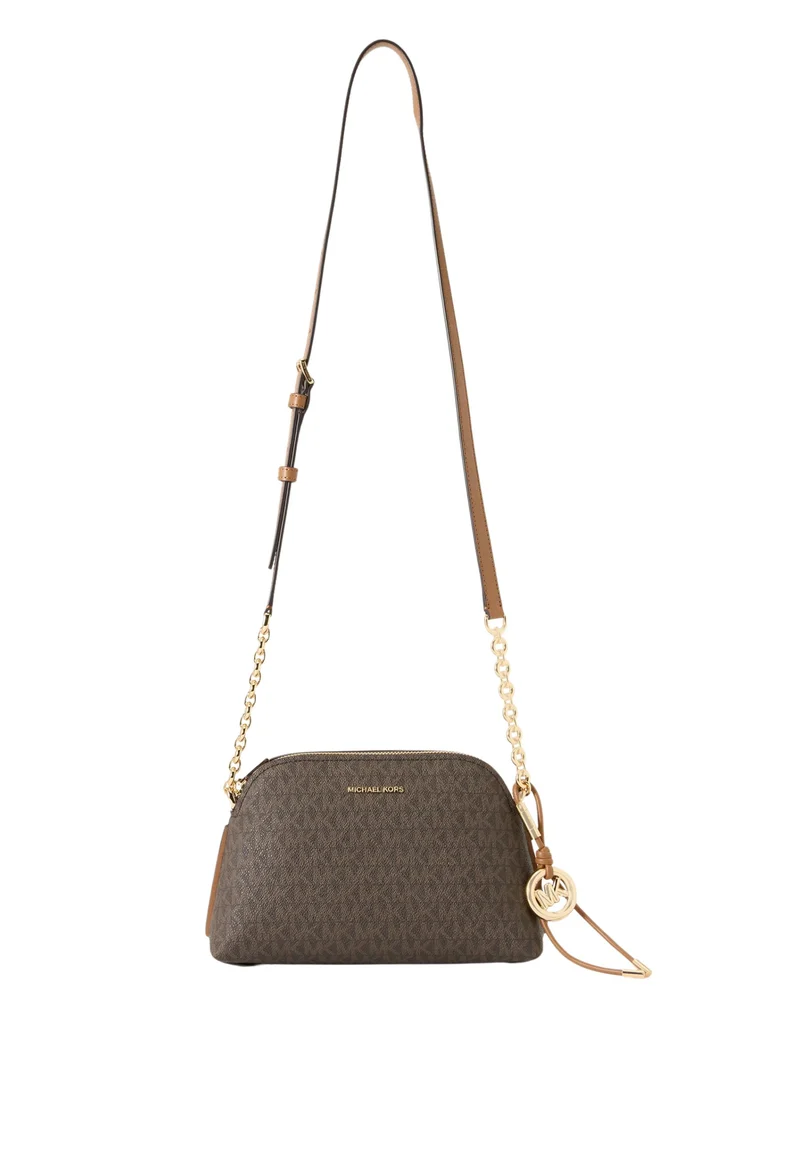 Michael Kors Sac Bandoulière Freddie Petit Dôme Marron