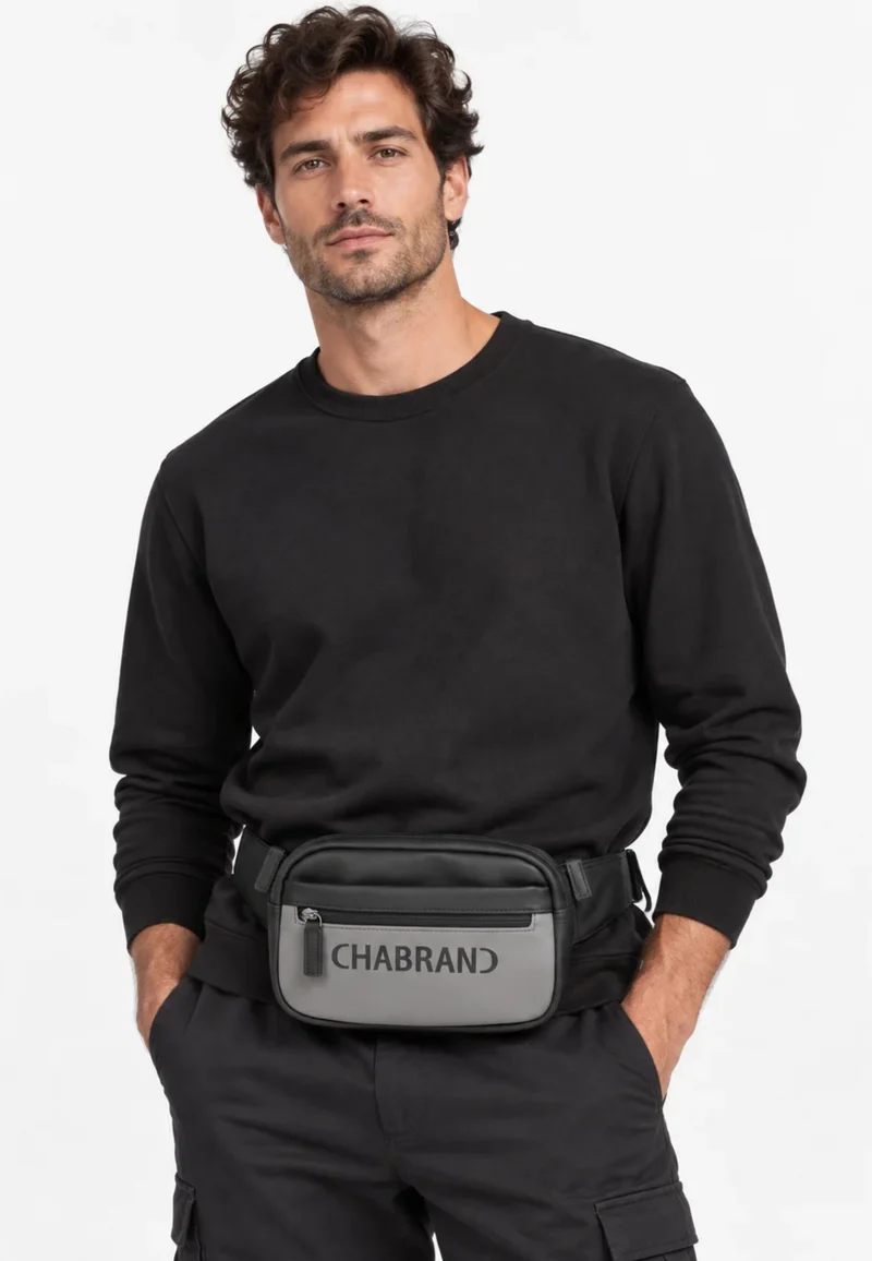 Chabrand Sac Banane Touch Bis Noir Gris