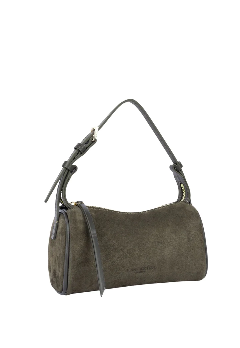 Lancaster Sac rectangle Zippé S Suède Kaki