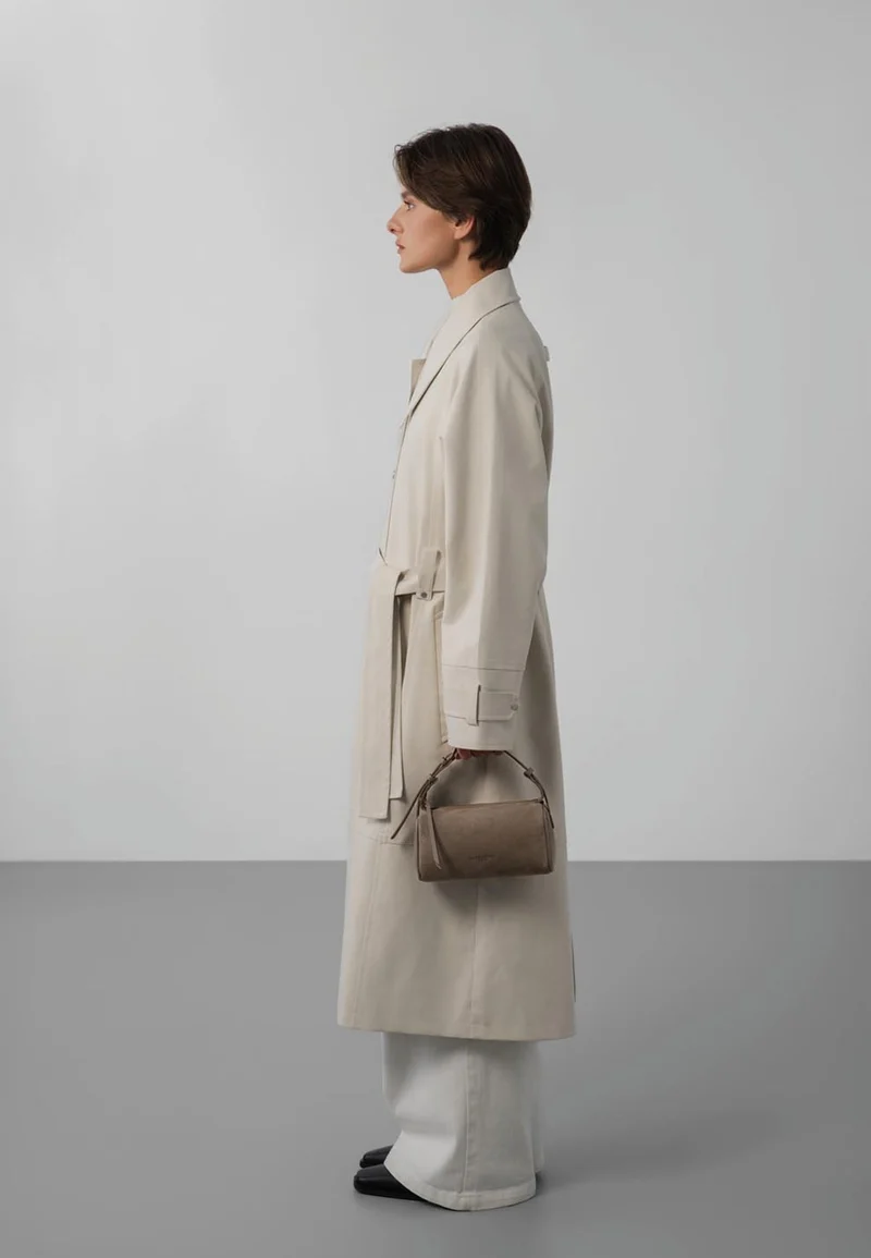 Lancaster Sac rectangle Zippé S Suède Galet