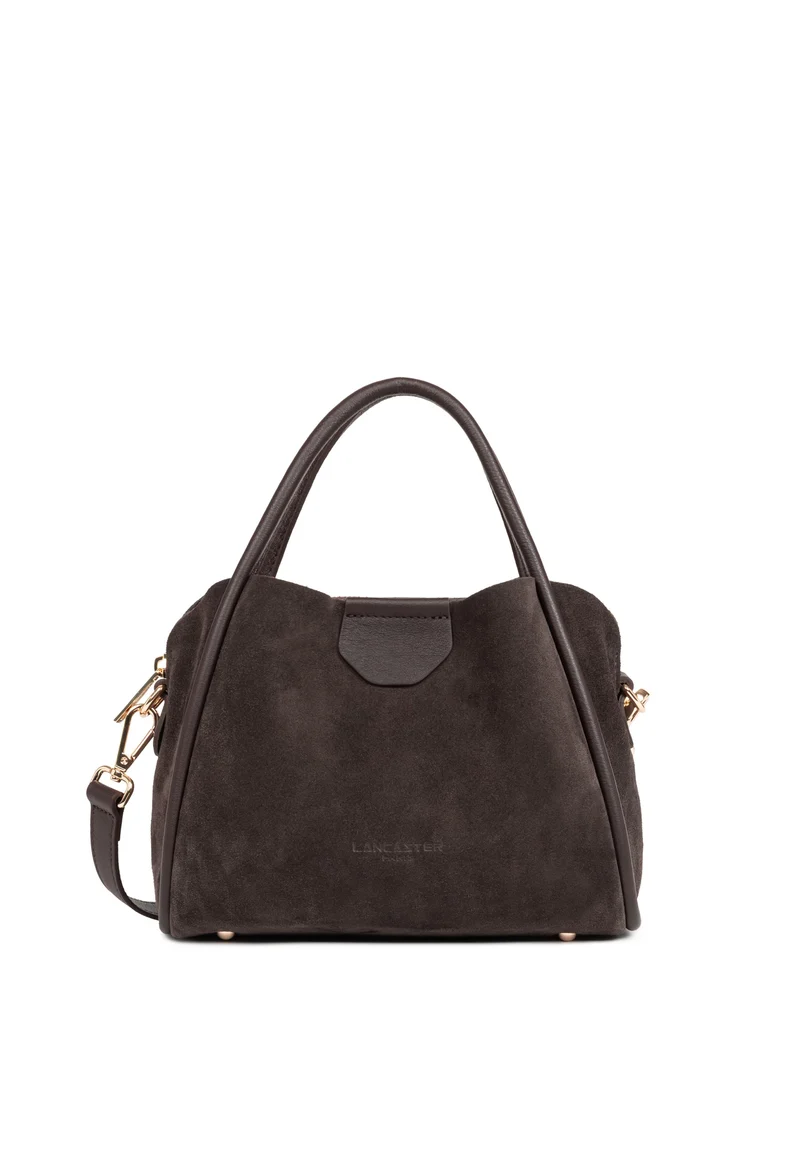 Lancaster Sac à main Aimantée S Suède Ida Marron