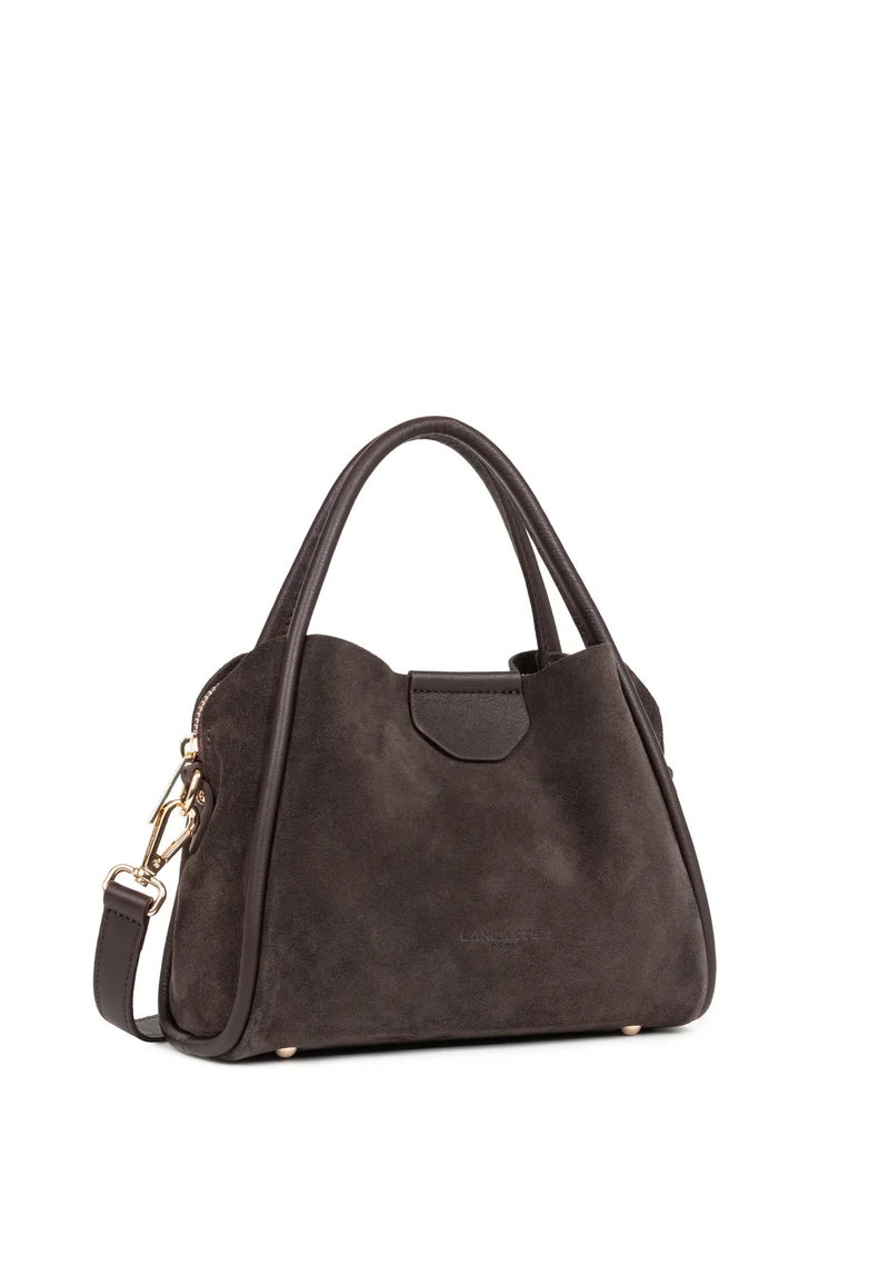 Lancaster Sac à main Aimantée S Suède Ida Marron