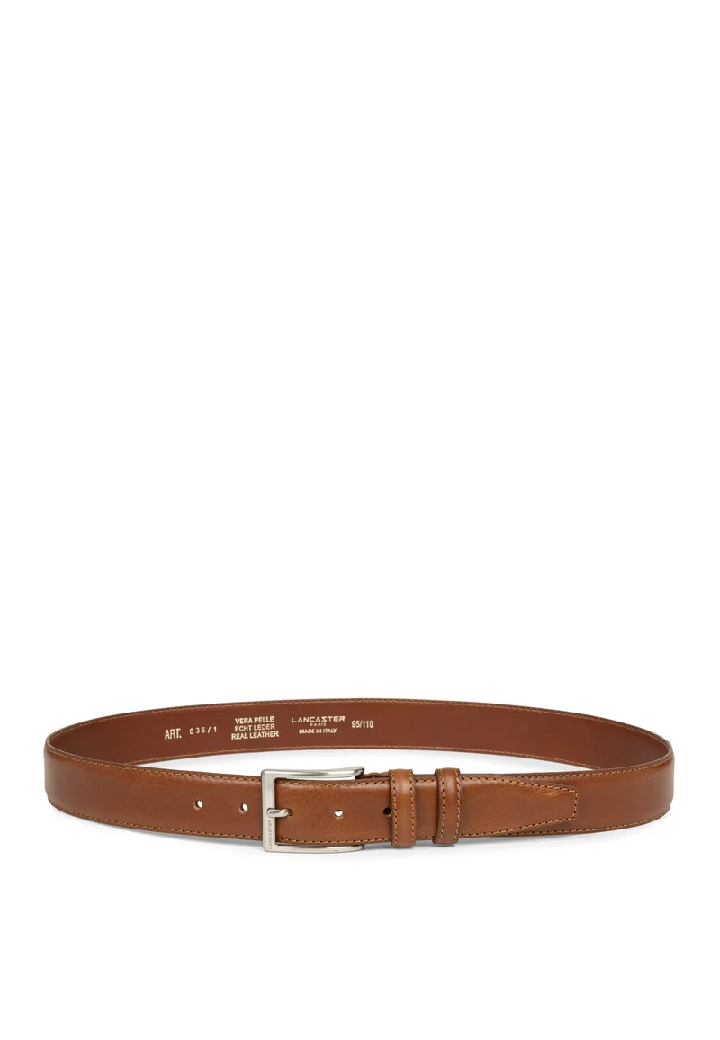 Lancaster Ceinture Soft Homme Camel 115 cm
