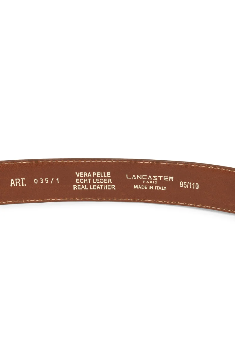 Lancaster Ceinture Soft Homme Camel 115 cm