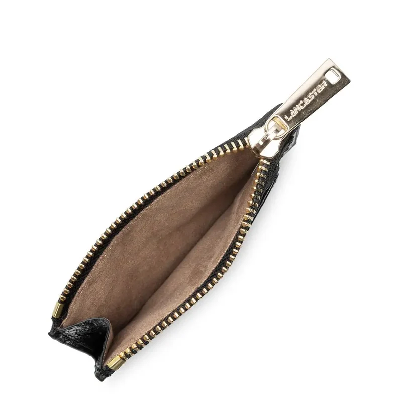 Lancaster Porte-cartes Zippé Exo 124-16 Noir