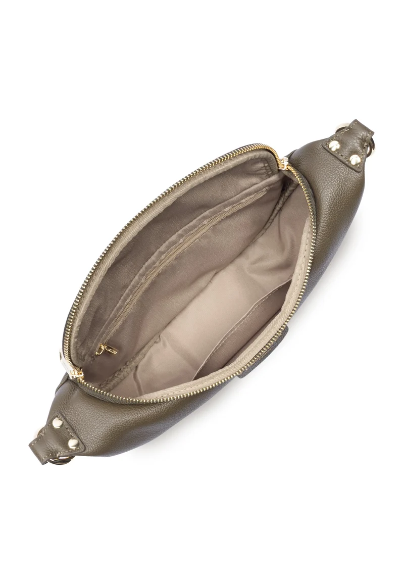 Lancaster Sac banane Zippé Dune Kaki