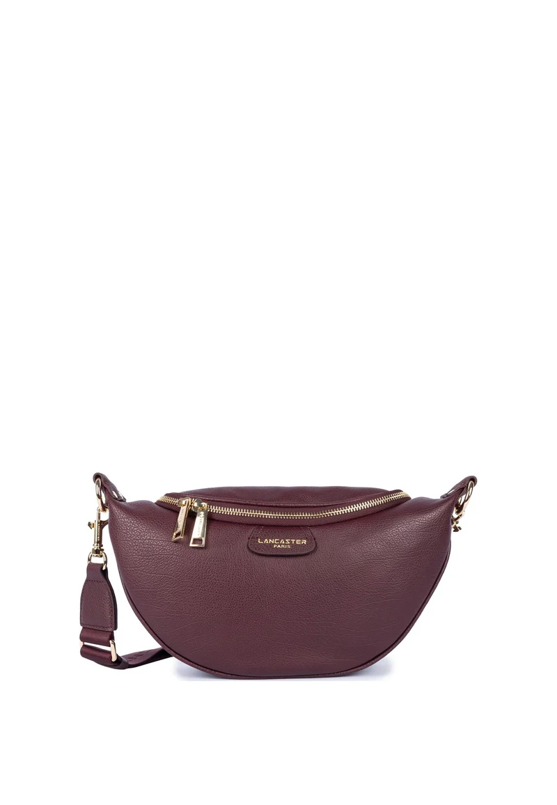 Lancaster Sac banane Zippé Dune Bordeaux foncé