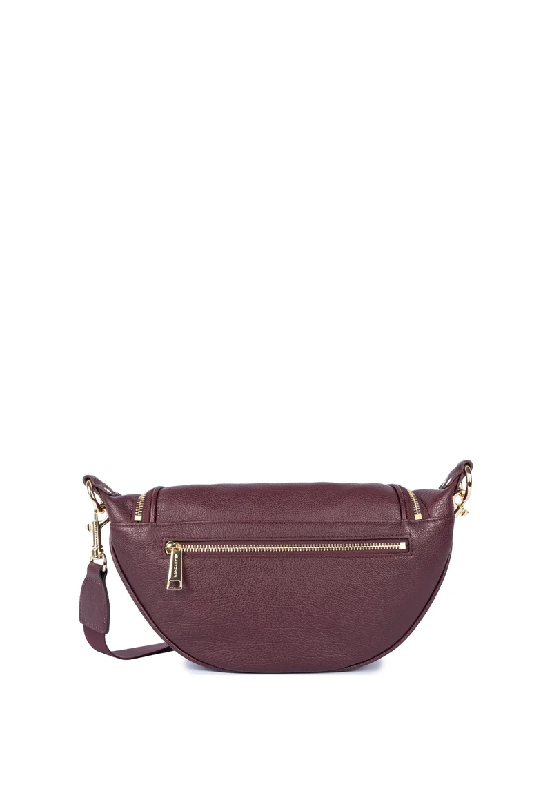 Lancaster Sac banane Zippé Dune Bordeaux foncé