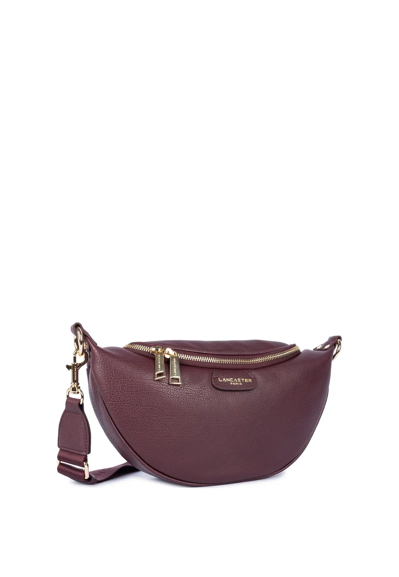 Lancaster Sac banane Zippé Dune Bordeaux foncé